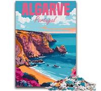 Algarve Coast Portugal Jigsaw Puzzles for Teenagers 1000 Jigsaws, for 14+ Train Your Brain And Your Hands Christmas Game Gifts 1000pcs(50x75cm)