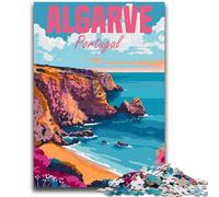 Algarve Coast Portugal Puzzles for Adults And Teenagers, Pattern Assembly Deal As Gifts for The Whole Family Suitable for And 14 1000pcs(26x38cm)