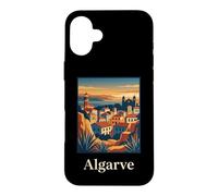 Algarve Portugal Coastal Lighthouse Sunset Landscape Design Case for iPhone 16 Plus