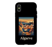 Algarve Portugal Coastal Lighthouse Sunset Landscape Design Case for iPhone X/XS