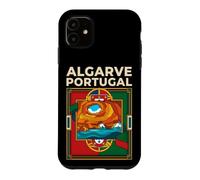 Algarve Portugal Flag Benagil Cave Coastal Vintage Art Case for iPhone 11