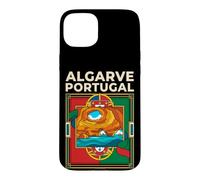 Algarve Portugal Flag Benagil Cave Coastal Vintage Art Case for iPhone 15 Plus