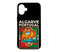 Algarve Portugal Flag Benagil Cave Coastal Vintage Art Case for iPhone 16 Plus