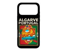Algarve Portugal Flag Benagil Cave Coastal Vintage Art Case for iPhone 17 Pro Max