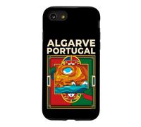 Algarve Portugal Flag Benagil Cave Coastal Vintage Art Case for iPhone SE (2020) / 7/8