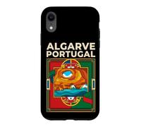 Algarve Portugal Flag Benagil Cave Coastal Vintage Art Case for iPhone XR