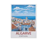 Algarve Portugal，Jigsaw Puzzles for Adults 1000 Piece, Classic Puzzle Teens Boys Girls Puzzles Sturdy Tight Fitting Pieces,Letters On Back for Ideal Challenging And Gift（50x70cm）-EW31