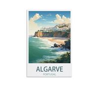 Algarve Portugal Vintage Travel Poster Landscape 16x24inch(40x60cm) Wall Art Picture Print Canvas Art Poster Modern Family Bedroom Decor Posters