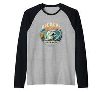 Algarve Surf Advanced Ride The Swell Wave Rider Raglan Baseball Tee