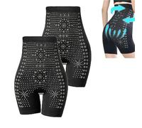 Algasan 2023 Far Infrared Negative Oxygen Ion Fat Burning Tummy Control & Detox Bodysuit,Graphene Vaginal Tightening and Body Shaping Briefs for Women Promote Blood Circulation,M,2psc*Black