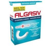 Algasiv Adhesive Pads for Lower False Dentures, Last All Day and Protect Gums. 18 Units