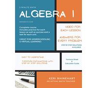 Algebra 1: 5 Minute Math (Secondary Mathematics)