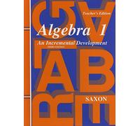 Algebra 1: An Incremental Development