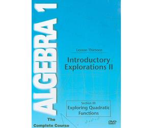 Algebra 1-Complete Course - Introductory Explorations II [DVD] [Region 1] [US Import] [NTSC]