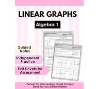 Algebra 1 Linear Equations & Graphing Workbook | Slope, Intercepts, Graphing Lines & Inequalities | Guided Notes, Practice & Exit Tickets | Algebra 1 ... Homeschool (Algebra 1 Math Club)