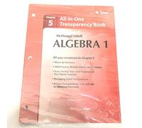 Algebra 1 Texas Transparency Book: Chapter 5
