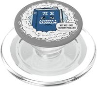 Algebra and Calculus Sad Book Problems Math Teacher Dad Joke PopSockets PopGrip for MagSafe