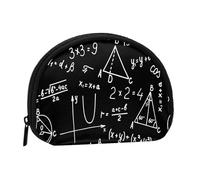 Algebra Geometry Abstract MathSmall Makeup Sanitary Napkin Storage Bag,Women's Cosmetic Coin Purse