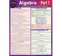 Algebra Part 1: A Quickstudy Laminated Reference Guide