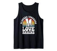 Algebra Teachers Love Brains Funny Halloween Teacher Tank Top
