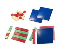 Algebra Tiles 32pc Set - plavalmat® Single-Variable Essential Introductory Kit, Cost-Effective Maths Manipulative