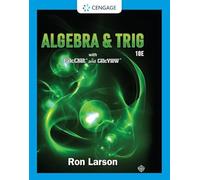 Algebra & Trigonometry – With Calcchat and Calcview – Cengage Learning