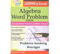 Algebra Word Problem Tutor: Problems Involving [DVD] [Region 1] [US Import] [NTSC]