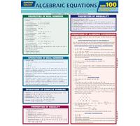 Algebraic Equations Quizzer (Quick Study Quizzer)