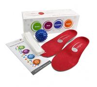 Algeos HeelFixKit plantar fasciitis treatment, the complete solution to relieve and improve your heel pain. Insoles men, sports injury tape, physio ball spikey and Exercise Instructions sheet.