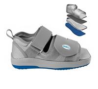 Algeos Relief Dual Plus Off-Loading Shoe - Premium Medical Boot for Foot Fracture and Post-Op - Offloads to Prevent Pain and Promote Healing - Broken Toe Boot Silver