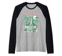Algeria Alger l'algérie Les Algériens DZ Algérien Bled Retro Raglan Baseball Tee