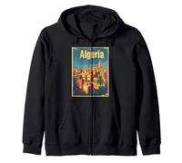 Algeria Algérie Alger Les Algériens DZ Algérien bled retro Zip Hoodie