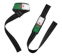 Algeria Democratic People's Republic Flag Wrist Wraps 26" Neoprene Padded Gym Weightlifting Gym Deadlift Workout Wrist Wraps