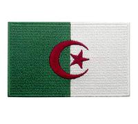 Algeria Flag Patch Embroidered Applique Iron On Sew On Algerian National Emblem