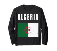 Algeria Flag Patriotic Algerian Pride Happy Independence Day Long Sleeve T-Shirt