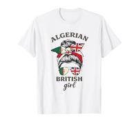 Algeria Half Britain UK Friendship Flag Algerian T-Shirt