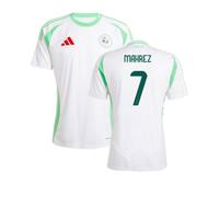 Algeria Men's 2024/25 Home Shirt Mahrez 7 in White | Size: Medium Algeria White M