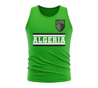 Algeria Men's Personalised Core Football Country Sleeveless Tee in Green | Size: Small Algeria Green S
