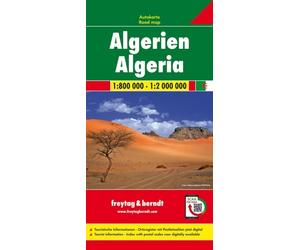 Algeria Road Map 1:800 000 - 1:2 000 000 SHEET MAP FOLDED 9783707909661