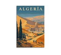 Algeria Vintage Travel Poster Canvas Art And Wall Art Picture Print Modern Family Bedroom Decors 16x24inch(40x60cm)