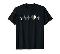 Algerian Heartbeat I Love Algeria Heart Flag Gift T-Shirt