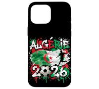 Algérie ALG 26 Fan Paint Splash Algerian Flag Graffiti Art Case for iPhone 16 Pro Max