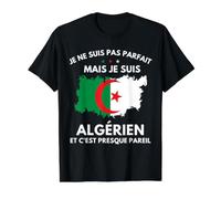 Algerie je ne Suis pas Parfait mais je Suis algerien Value Graphic T-Shirt, Men, Black, M