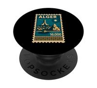Algiers Algeria Vintage Travel Poster PopSockets Adhesive PopGrip
