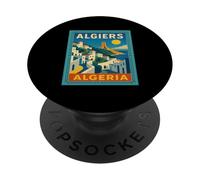 Algiers Algeria Vintage Travel Poster PopSockets Adhesive PopGrip