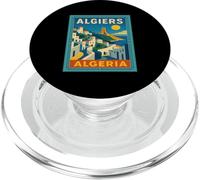 Algiers Algeria Vintage Travel Poster PopSockets PopGrip for MagSafe