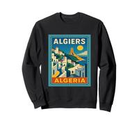 Algiers Algeria Vintage Travel Poster Sweatshirt