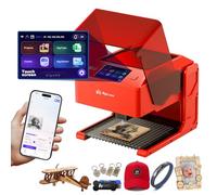 AlgoLaser 3W Laser Engraver Machine: Portable & Smart with 3.5" Touch Screen, Hand Drawing/Wireless/SD Card/Offline Engraving, AlgoOS 2.0 Self Developed System for Wood, Acrylic, Leather