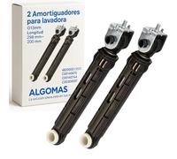 ALGOMAS® 2 Pieces Washing Machine Shock Absorbers 100N | Ø10/13 mm | Length 160-255 mm | Original Codes C00140670, C00309597, C00140744, C00141273 | Compatible with Indesit, Whirlpool, Hotpool, point