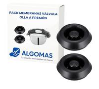 ALGOMAS Pressure Cooker Valve Membranes Compatible with Fissler | Pack 2 High Temperature Silicone Spare Parts | Safe Steam Control | Magic Comfort Blue Point Vitaquick Since 2010